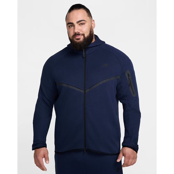 Nike Tech Men's Full-Zip Windrunner Hoodie (Obsidian/NAVY). MEDIUM. HV0949-451